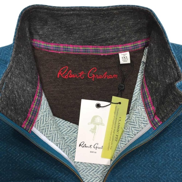Robert Graham Warrensburg 1/4 Zip Sweater‎ - Picture 5 of 6